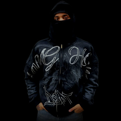 “BLACK P.O.D” Zip-Up