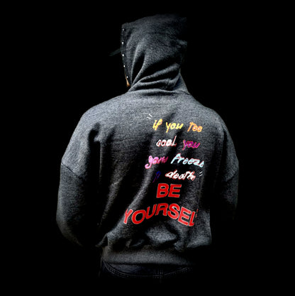 “BE YOURSELF” Zip-Up